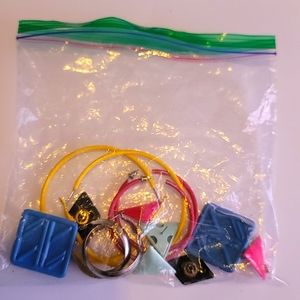 Bag of Mixed Vintage 80s Style earrings